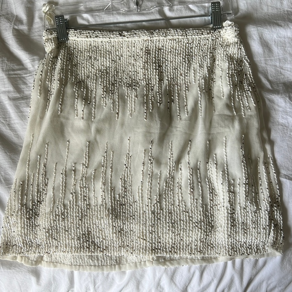 Yumi Kim beaded white skirt size medium